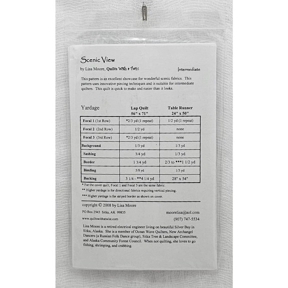 Scenic View Lap Table Runner UNCUT - Picture 2 of 2